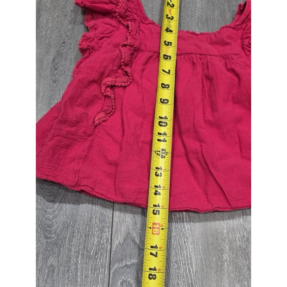 Ralph Lauren Childrenswear Girl's Pink Crotched Trim Gauze Top Size 10 A003807 - Picture 12 of 13